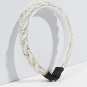 Braided Rhinestone Headband